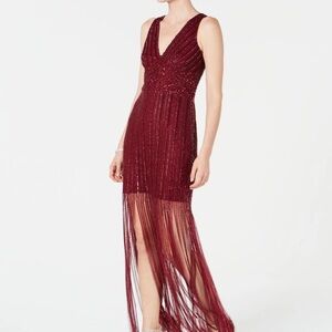 Adrianna Papell Burgundy Dress